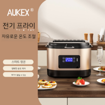 가정용 소형 퀴김기 미니튀김기 가정용튀김기 전기튀김기 5리터 돈까스 감자튀김 튀김기, 가정용 튀김기  골드