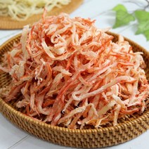 국내가공 백진미채 홍진미채 / 실 오징어 채 명엽 진미 백진미 파지 반찬 간식, 1팩, 백진미채 200g