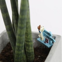 도그 미니 펜스 화분픽 사이즈 4 x 3 cm 픽 길이 6.5 cm