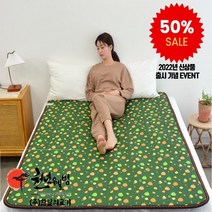 한일의료기 탄소피복 침대용 카본 온열매트 전자파걱정없는 EMF인증 춘천연옥 전기매트 상큼후르츠, 더블
