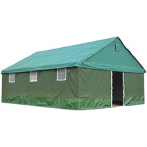 군용천막 지붕 텐트 보온 창고형 그늘막 간이물류창고, 두꺼운 사각 튜브 5m x 4m
