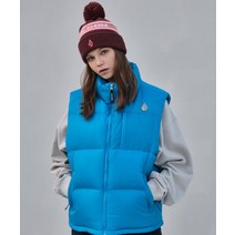 [국내 매장판] VOLCOM 스톤 우레탄 로고 다운 베스트블루 253323