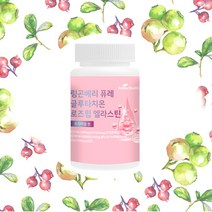 리뉴헬스 링곤베리 퓨레 글루타치온 로즈힙 엘라스틴 프리미엄정 1000mg, 60정 x 1개