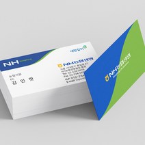 보험 회사 명함 사무실 제작 인쇄 소량 고급 디자인, 단면500매, 무광코팅(일반지)