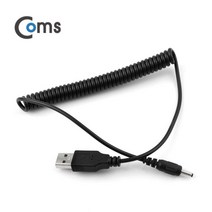 Coms USB 전원 케이블 (스프링/DC 3.0 x 1.1), 1개, 본상품선택