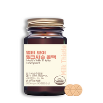 멀티브이 밀크씨슬 콤팩 최소크기 간 보호 면역 복합 간영양제, 1개, 90정(3개월분)
