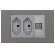 브라질 소켓 USB 2A 강화 유리 패널 충전식 내화 재료 가정용 전기 전원 플매트 카펫 러그 벽, 20 Note