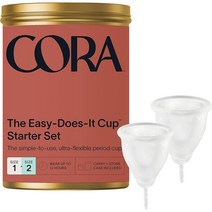 CORA 코라 생리컵 세트 사이즈 Small & Large