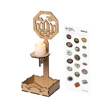 촛대 만들기 재료 촛불 전통 공예 세트 민화 호롱불 diy 키트, 일월오봉도