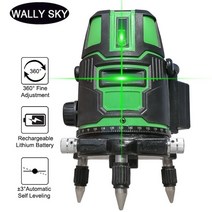 레이저 레벨기 수평 수직 수평기 라인레이저 멀티 레벨 2/3/5 크로스 라인 셀프 레벨링 녹색 반경 직접 360 회전 측정, [03] 3 Lines