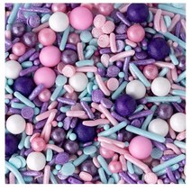 Sweets Indeed 스프링클 믹스 핑크 퍼플 블루 180g Sprinkle Mix Cake Pink Blue Purple 홈베이킹 제빵