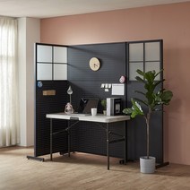 [엘린까사] 하이 타공 파티션 3타입, 망입패턴유리, 화이트