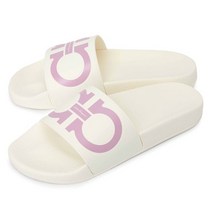 [살바토레 페라가모] [명품]간치니 슬라이드 여자 슬리퍼 GROOVY 1CM WHITE M