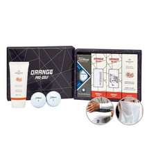 오렌지프로 골프선물세트 4단 타이틀리스트3구-03 + 맨도롱제주선블럭 50ml + 자외선차단얼굴가리개 + 쿨토시 + 쇼핑백