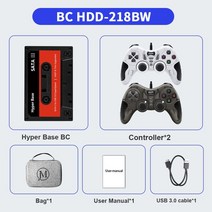 Windows pclaplop 용 ps3ps2wiiwiiudcn64mamess 게임 콘솔 용 52000 + 게임 내장 휴대용 외부 2t hdd batocera 35, bc hdd-218bw-2, 하드디스크 500g