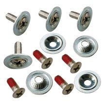 스노우 보드 데크 스노보드 데스페라도 바인딩 8대/가방 실버 & 블랙 스노우 보드 바인딩 플레이트 스크류, 01 Sliver