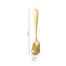 스텐 아이스크림 스푼 아이스크림 스푼 커피 스푼 요구르트 디저트 스푼 키위 꿀 작은 스푼, 황금 아이스크림 스푼