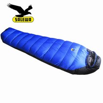 살레와 오리털 동계침낭 캠핑 덕다운 영하 동계캠핑, 1500g, O.블루 1500g