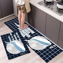 통풍 모던하우스 풍기 인견 삼베 홈쇼핑 카페트 유행 간단한 북유럽 스타일 주방 바닥 매트 가정용 카펫 긴 스트립 도어 매트 현대 홈 장식