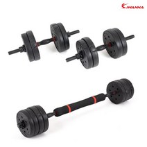 [iwanna] 조립 덤벨 19kg 세트 덤벨세트 중량조절 바벨