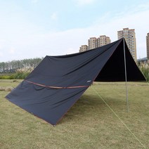 대형 소풍 캠핑 바람막이 타프 사이드월 대형 가림막 그늘막 천막 용품, 6x1.5m 블랙
