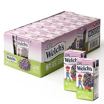 Welchs 웰치 주스 (포도) 190ml x 24개, 단품