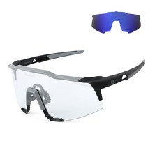 오클랜즈 X701 자전거 고글 변색 편광 선글라스 스포츠 방풍 낚시 라이딩 싸이클 자외선 uv 차단 남자, X701 그레이프레임/블루밀러편광+변색