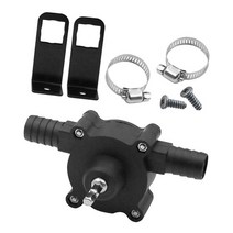 오일 유체 워터 펌프 휴대용 전기 드릴 자기 프라이밍 액체 이송 생크 홈 가든 야외 공구, 검은색