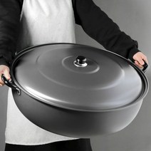 국산 가정 업소용 튀김냄비 대형 명절 볶음 중화 다용도 경질 팬 웍 대형 대용량 튀김솥, 30cm