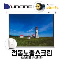 윤씨네 고급솜피모터 전동스크린 스위치형, 솜피모터 120인치(4:3)