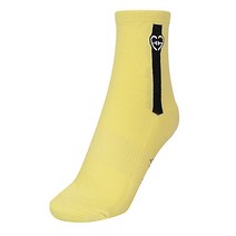 [엘르골프] 여성 자수&라인 포인트 중목 양말_6H28309, 라이트옐로우(121)