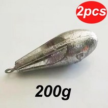 해루질 100g-700g 야외 바다 낚시 드롭 물 전환 채널 리드 싱커 반지 디자인 장비 액세서리, 04 200g-2pcs