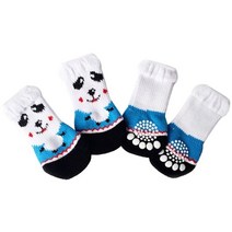 애완 동물 야외 신발 양말 고양이용 안티 스크래치 개 미끄럼 방지 오염, 01 panda_03 L