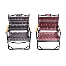 폴라리스 우라노스 로우체어 캠핑 접이식 의자, 블랙 (1p)