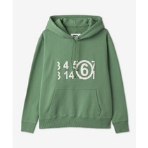 국내 정품 엠엠식스 MM6 메종마르지엘라 MAISON MARGIELA 여성 넘버 줌 로고 후드 - 클로버 / S52GU0191S25537627 NUMBER ZOOM 후드티