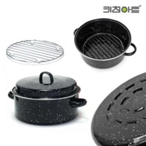 키친아트 군 고구마 굽는 직화 구이 냄비 솥 24 26 28, 키친아트 직화냄비 26cm + 장갑