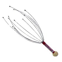 두피 케어 마사지기 탈모 헤어 관리 지압기 1235pcs 머리 편안한 클로 헤드 스파 목 스트레스 릴리프 낙지 릴리스 헤드 스틸 볼, 3pcs 무작위 색상