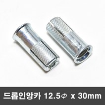 국산 드롭인앙카 전산볼트 천장앙카 12.5x30mm 100개