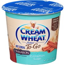 Cream of Wheat 핫 시리얼 투 고 시나본 64.9g(2.25온스) (6팩), Cinnabon