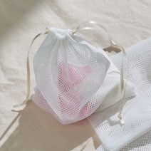 목화송이 향주머니 거품망 비누주머니(3매입)