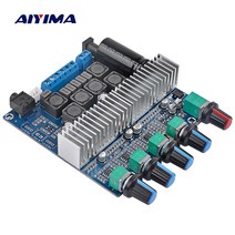 AIYIMA TPA3116 서브우퍼 앰프 보드 2.1 하이파이 고출력 스테레오 앰프 DC12V-24V 2*50W+100W 스피커용 베이스 앰프 DIY