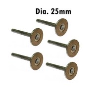5 개 OD40-15mm 다이아몬드 T 모양의 핫 프레스 소결 다이아몬드 연삭 헤드 돌 조각, 04 Dia. 25mm