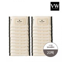 [브이웰]앙슈슈 클래식 베이직 물티슈 100매 20팩, 단품