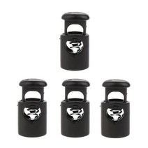 플라스틱 토글 배럴 충격 코드 잠금 스토퍼 스프링 엔드 스톱 캠핑 하이킹 등산 액세서리 4 개