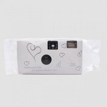 다회용필름카메라 필름 카메라 일회용 일회용 35mm 17 필름 내부 플래시 토이카메라, 하얀, 18exp