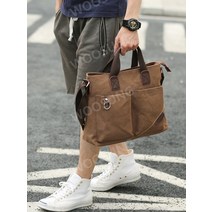 남성 캐주얼 서류가방 캔버스 천 브리프케이스