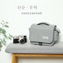니콘 카메라백 숏 싱글 휴대용 문예 숄더 D7500D7000 D3500 D90 싱글안티카메라 팩, 브라운 스몰 Eos