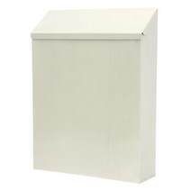 스탠드 우체통 주택 대형 벽걸이 우편함 벽걸이형 우편함 보관함 레터 키 빈티지 메일 불만확보 야외 걸이식 가정용125484, White