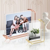 탁상액자 틀 액자제작 리브리움 가족사진 제작 포토테이블액자 액자 _ 39329EA, 상품선택, 로즈골드 대