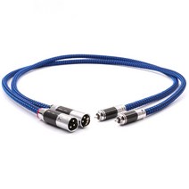 Pair 6N Silver Plated Hifi Audio Interconnector Cable With Carbon Fiber RCA to XLR Male Plug Line, 02 1.5m